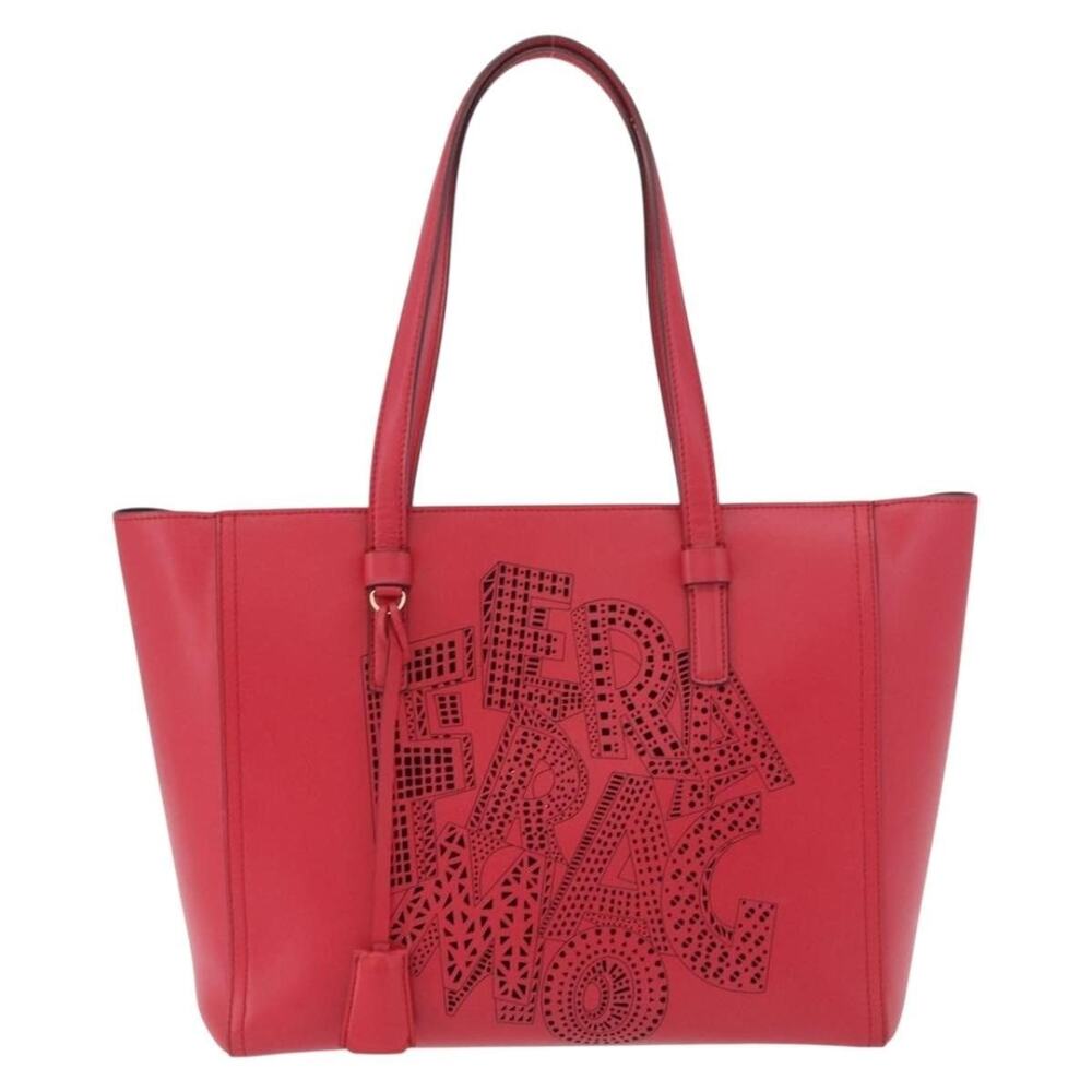 Salvatore Ferragamo Gancini Tote Pink Smooth